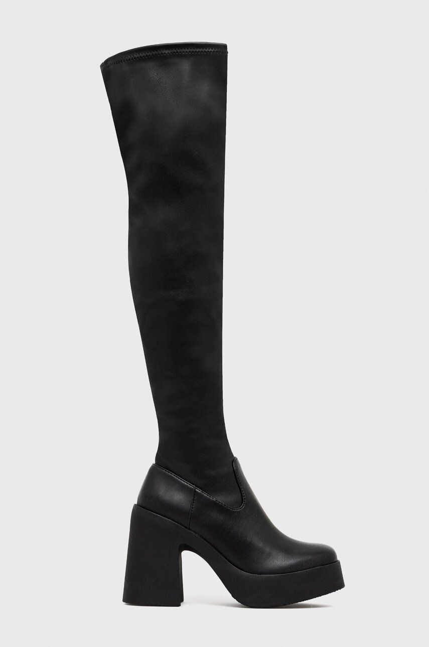 Steve Madden cizme Clifftop femei culoarea negru cu toc drept - Pled.ro