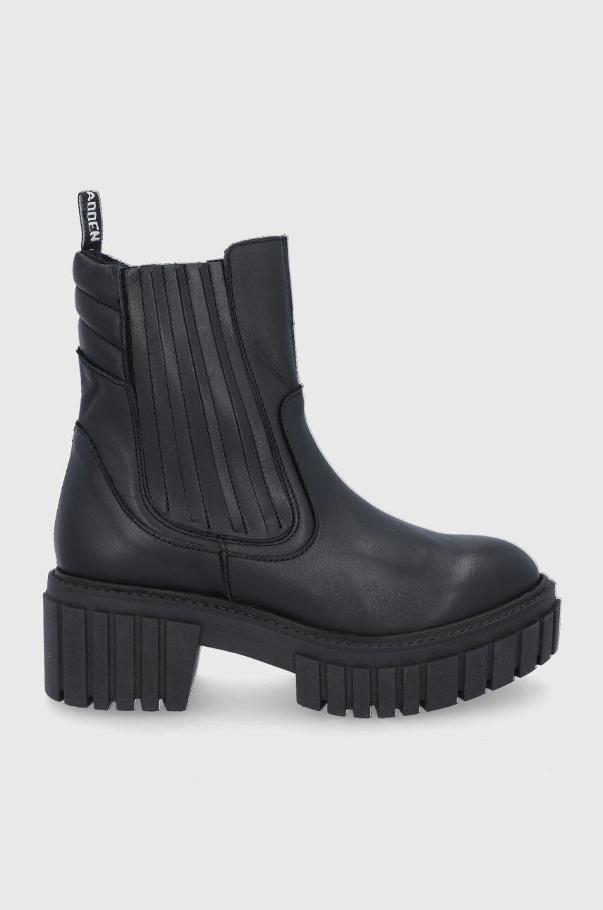 Steve Madden Cizme de piele femei culoarea negru cu platformă - Pled.ro