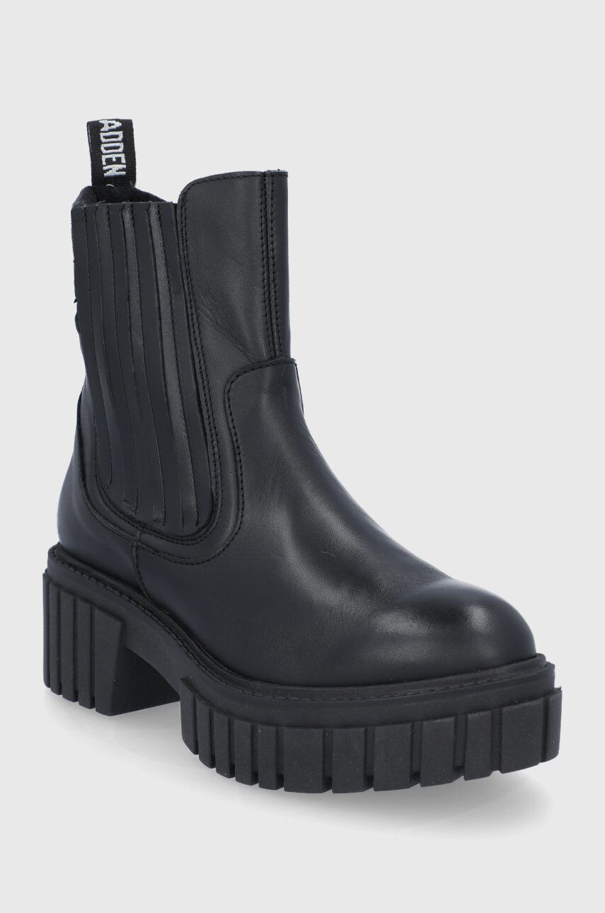 Steve Madden Cizme de piele femei culoarea negru cu platformă - Pled.ro