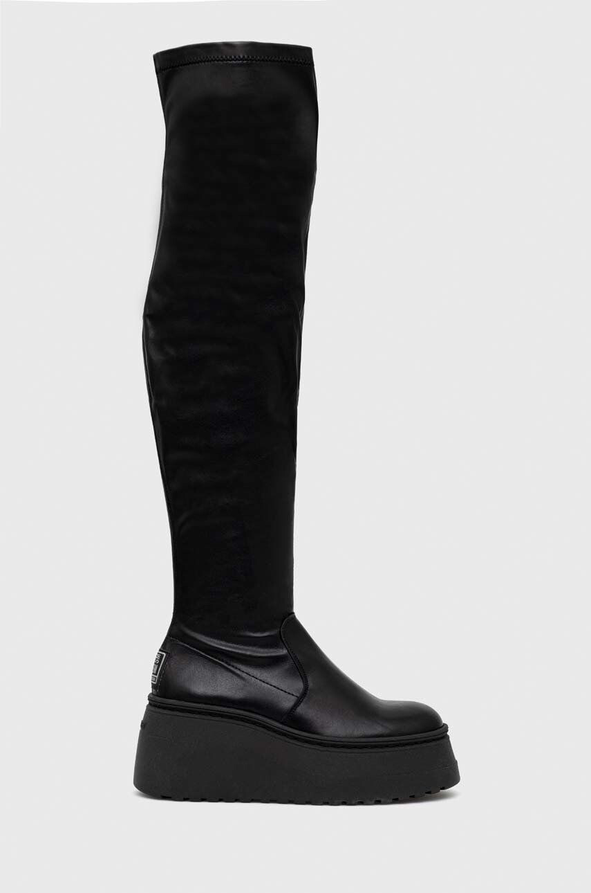 Steve Madden cizme Phaeline femei culoarea negru cu platforma - Pled.ro