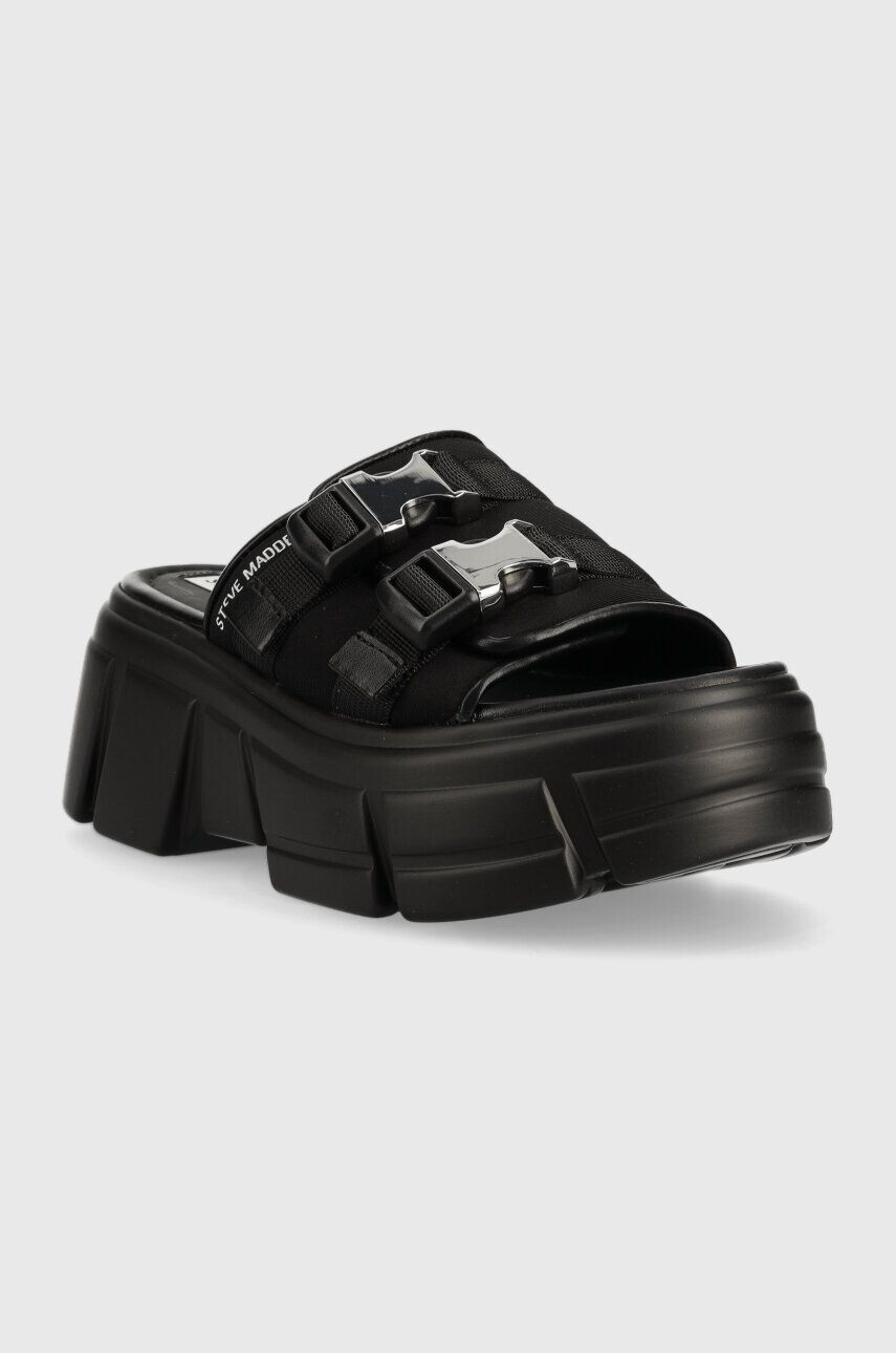 Steve Madden papuci Activator femei culoarea negru cu platforma SM11002460 - Pled.ro