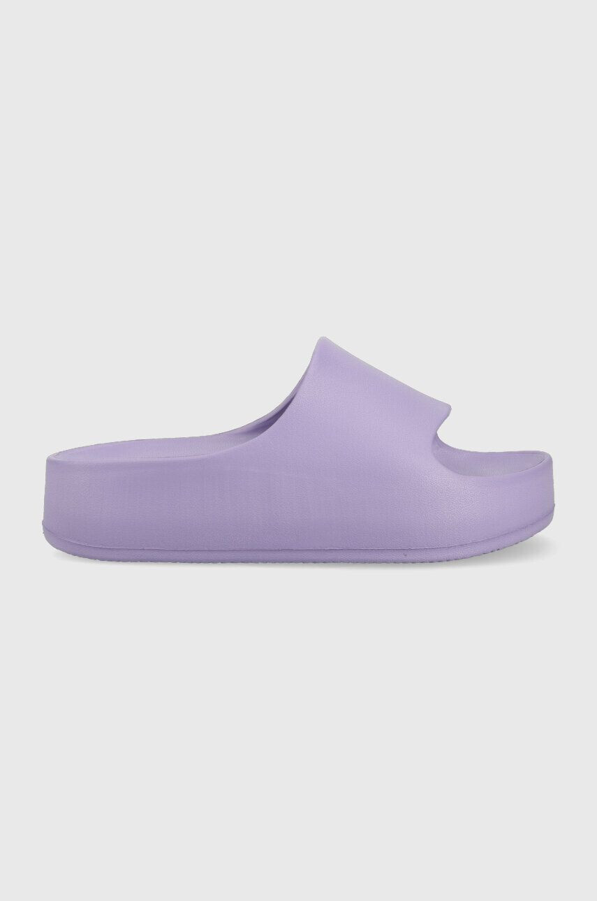 Steve Madden papuci Astro femei culoarea violet cu platforma SM11002395 - Pled.ro