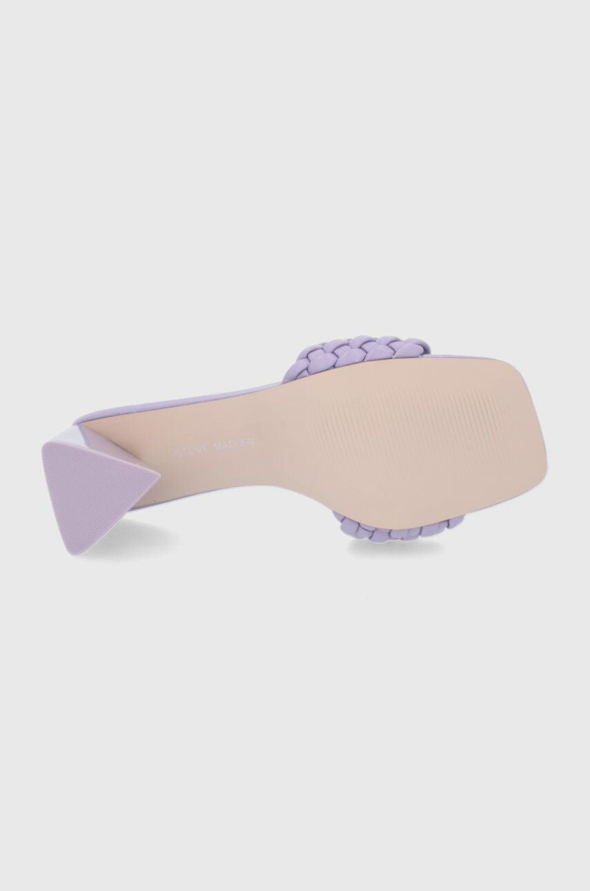 Steve Madden papuci Monte Carlo femei culoarea violet cu toc drept - Pled.ro