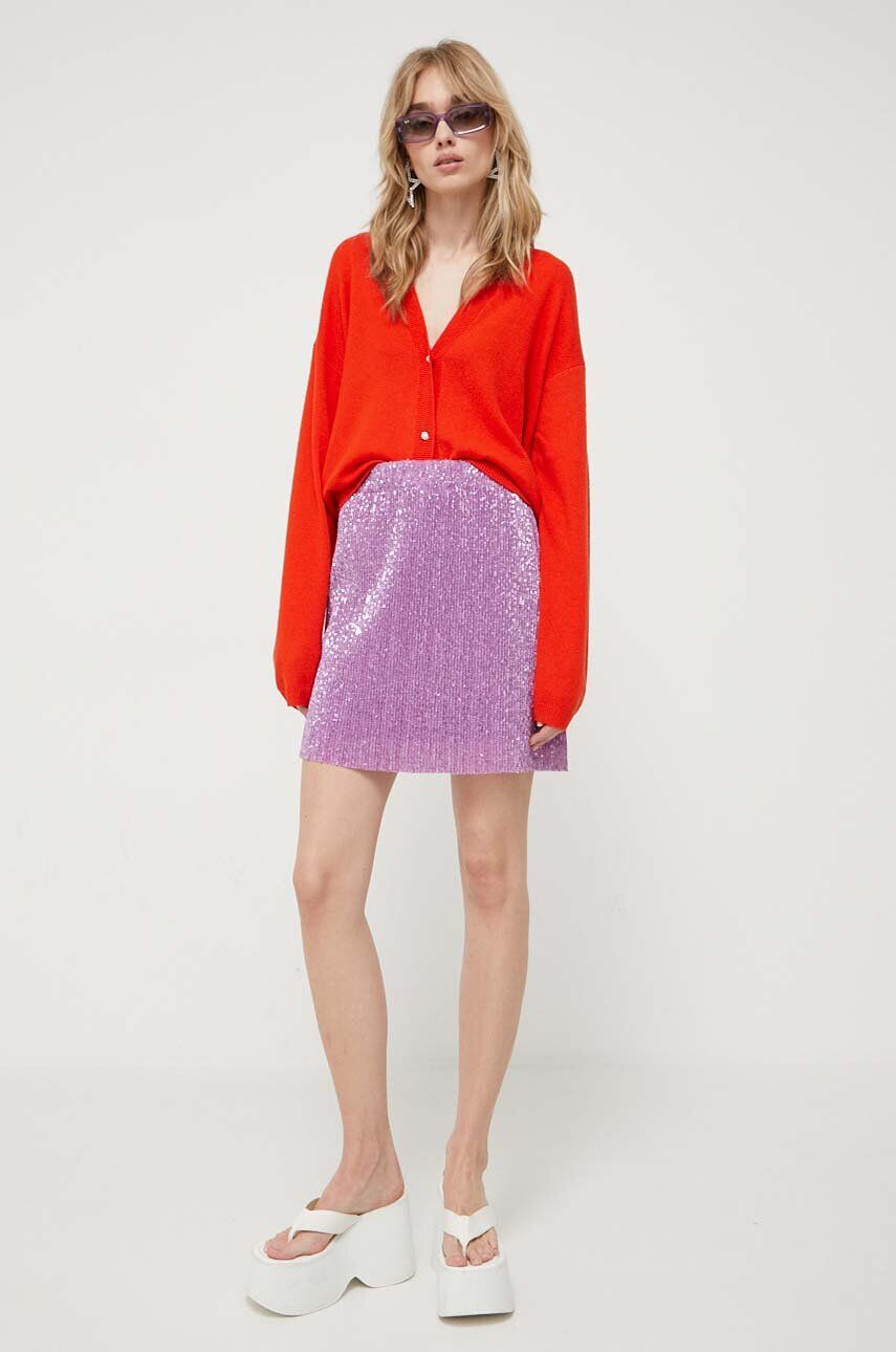 Stine Goya cardigan din lana culoarea portocaliu light - Pled.ro