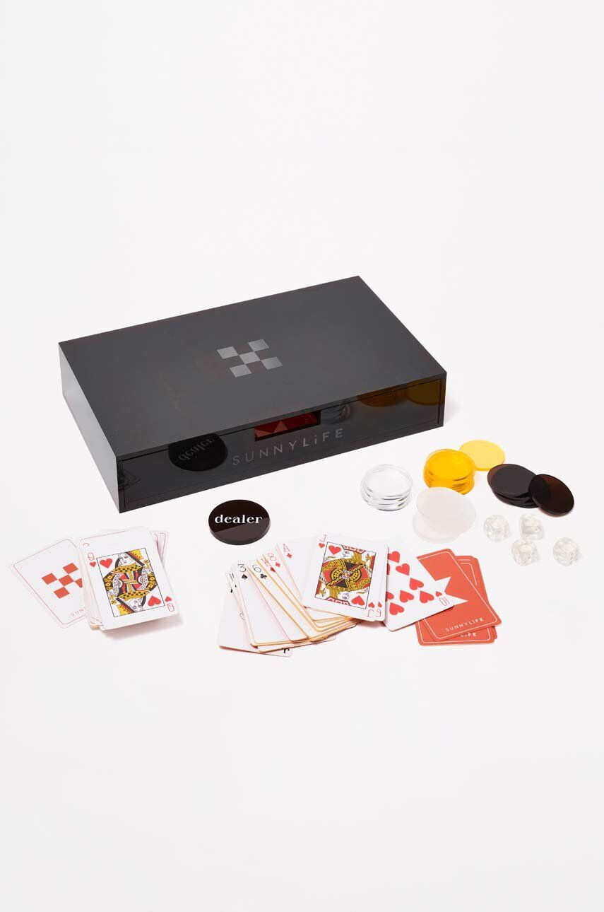 SunnyLife set poker Luxe Lucite Poker Sepia Citrus - Pled.ro