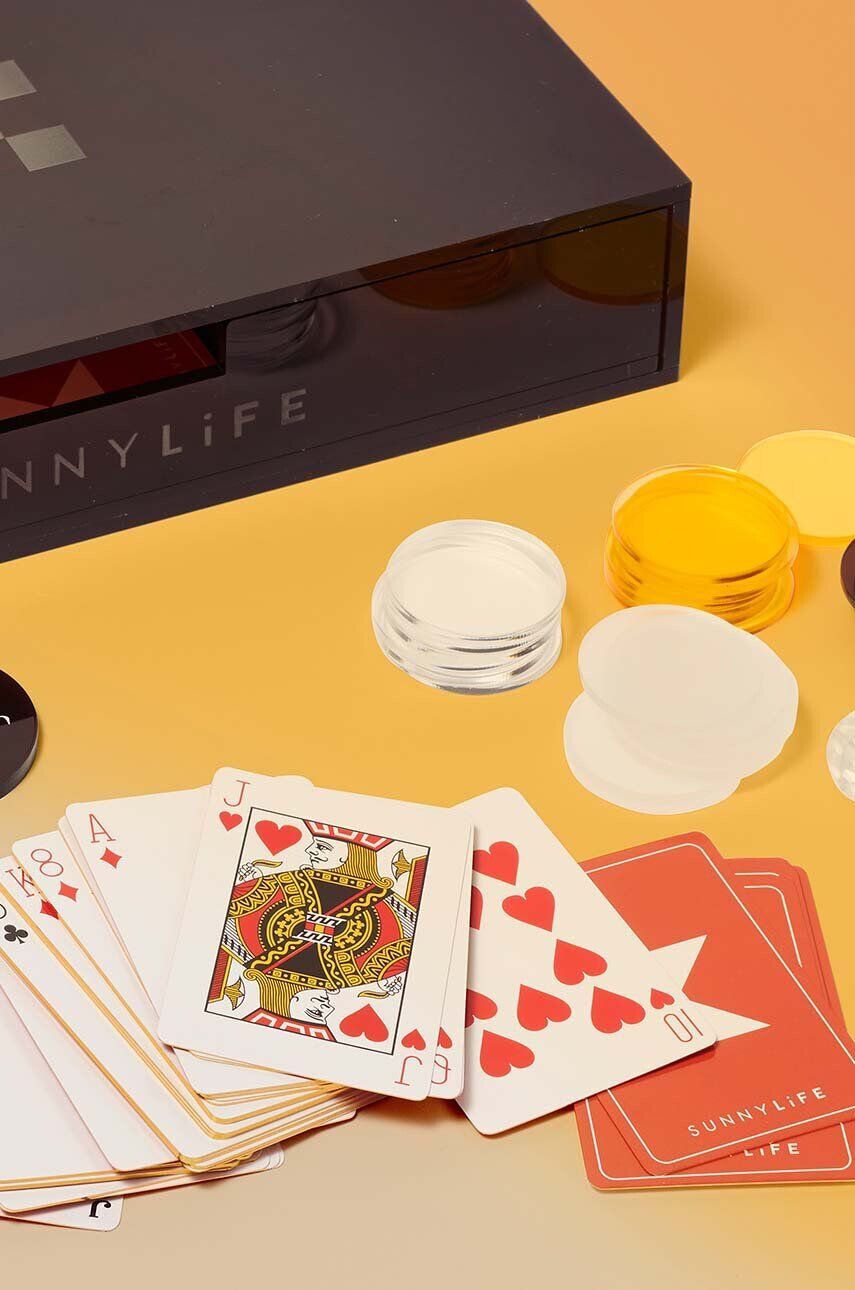 SunnyLife set poker Luxe Lucite Poker Sepia Citrus - Pled.ro