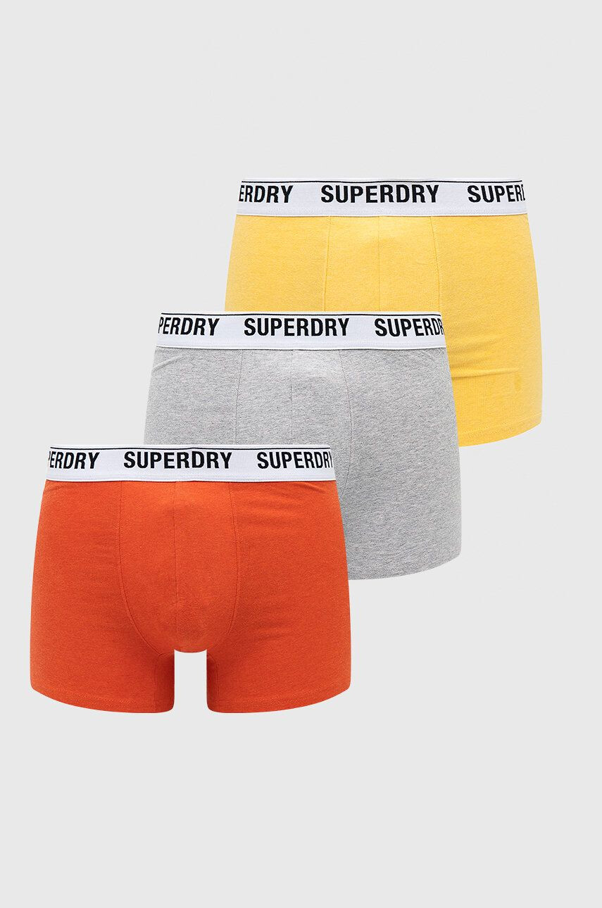 Superdry boxeri 3-pack barbati culoarea albastru marin - Pled.ro