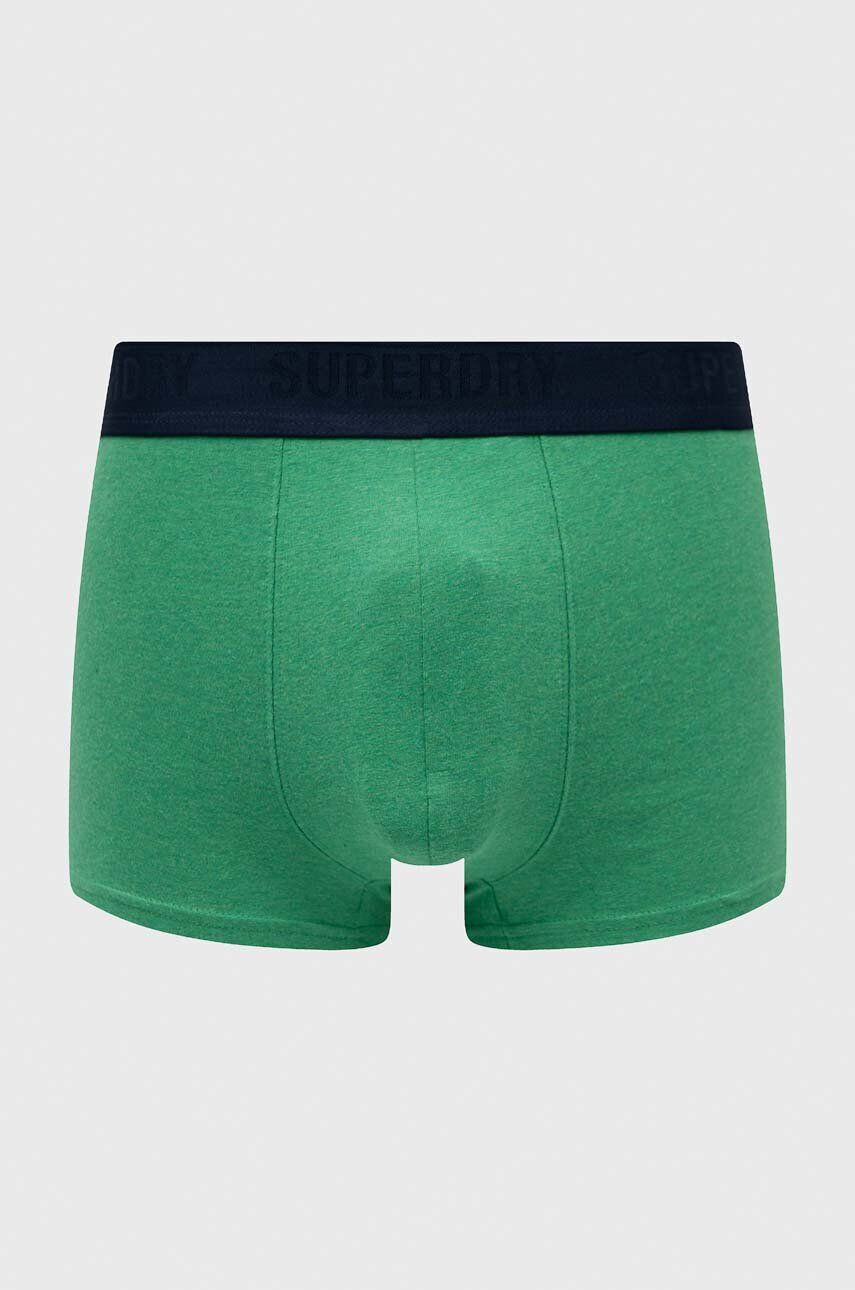 Superdry boxeri 3-pack barbati culoarea verde - Pled.ro