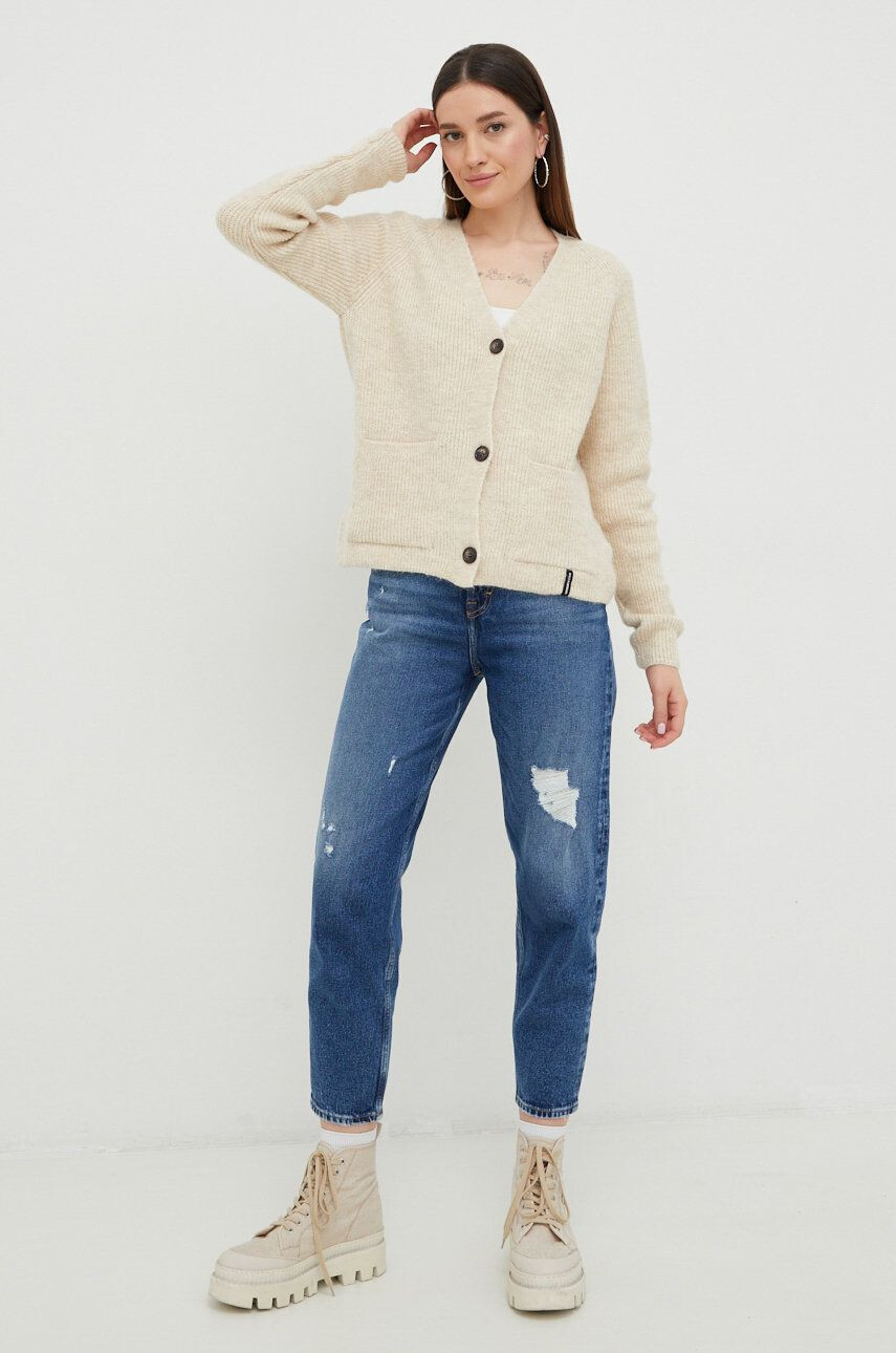 Superdry cardigan din amestec de lana - Pled.ro