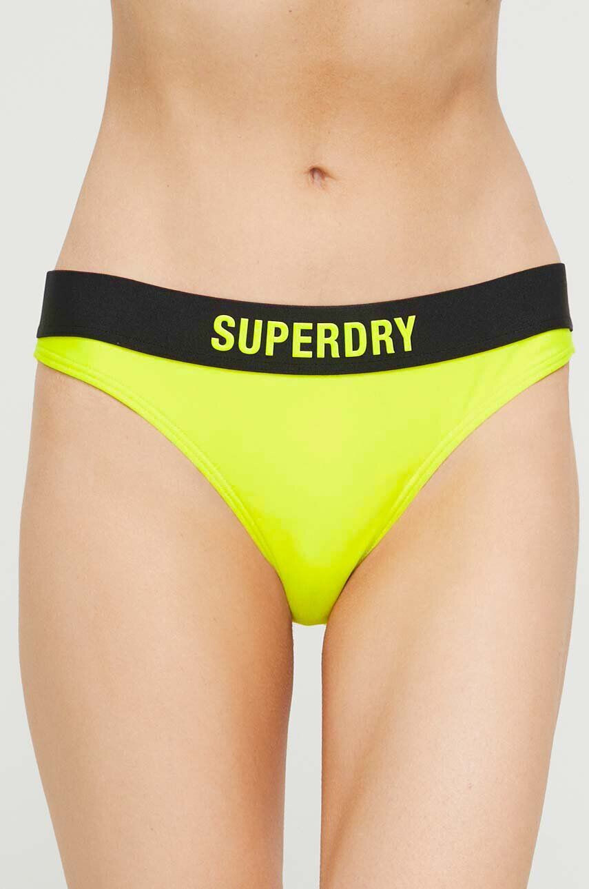 Superdry chiloti de baie culoarea verde - Pled.ro