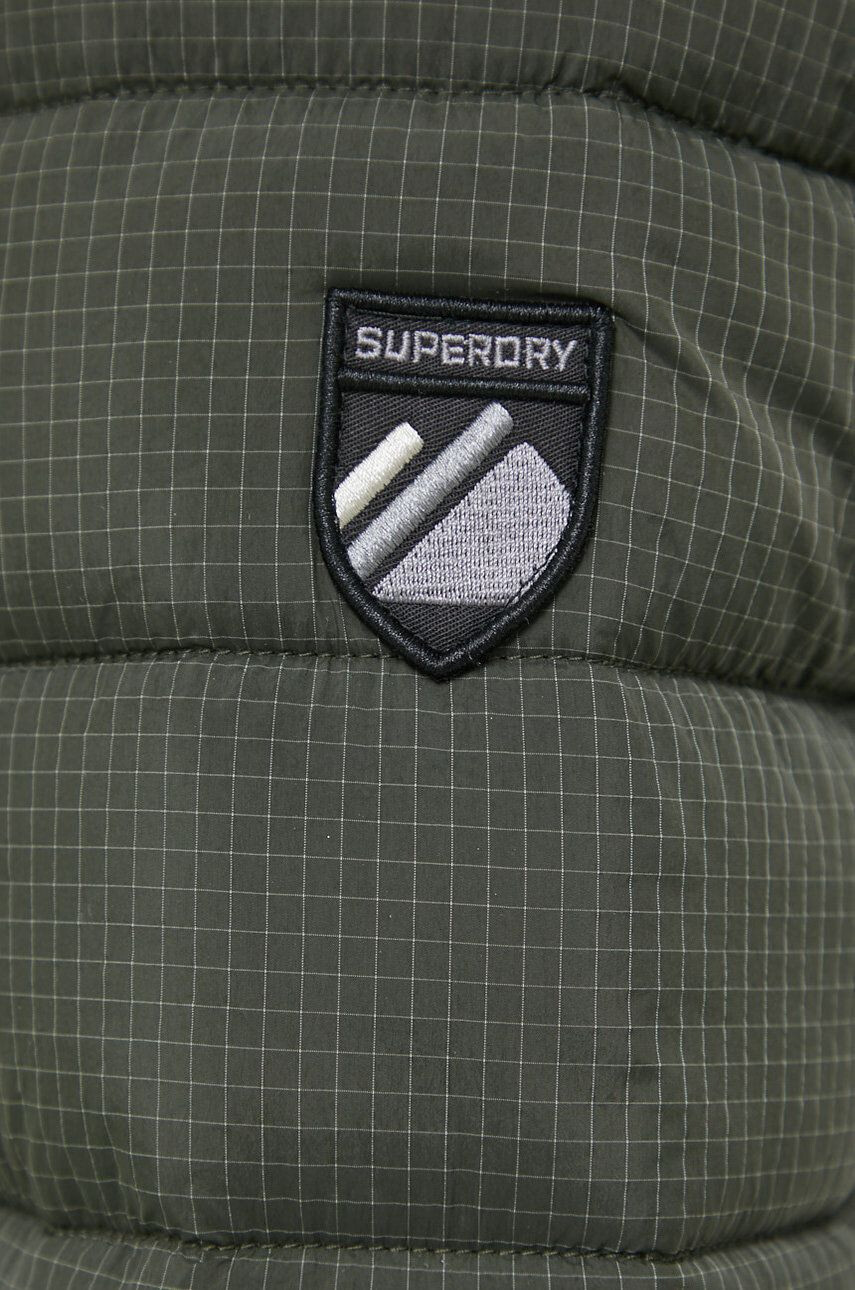 Superdry geaca femei culoarea verde de tranzitie - Pled.ro