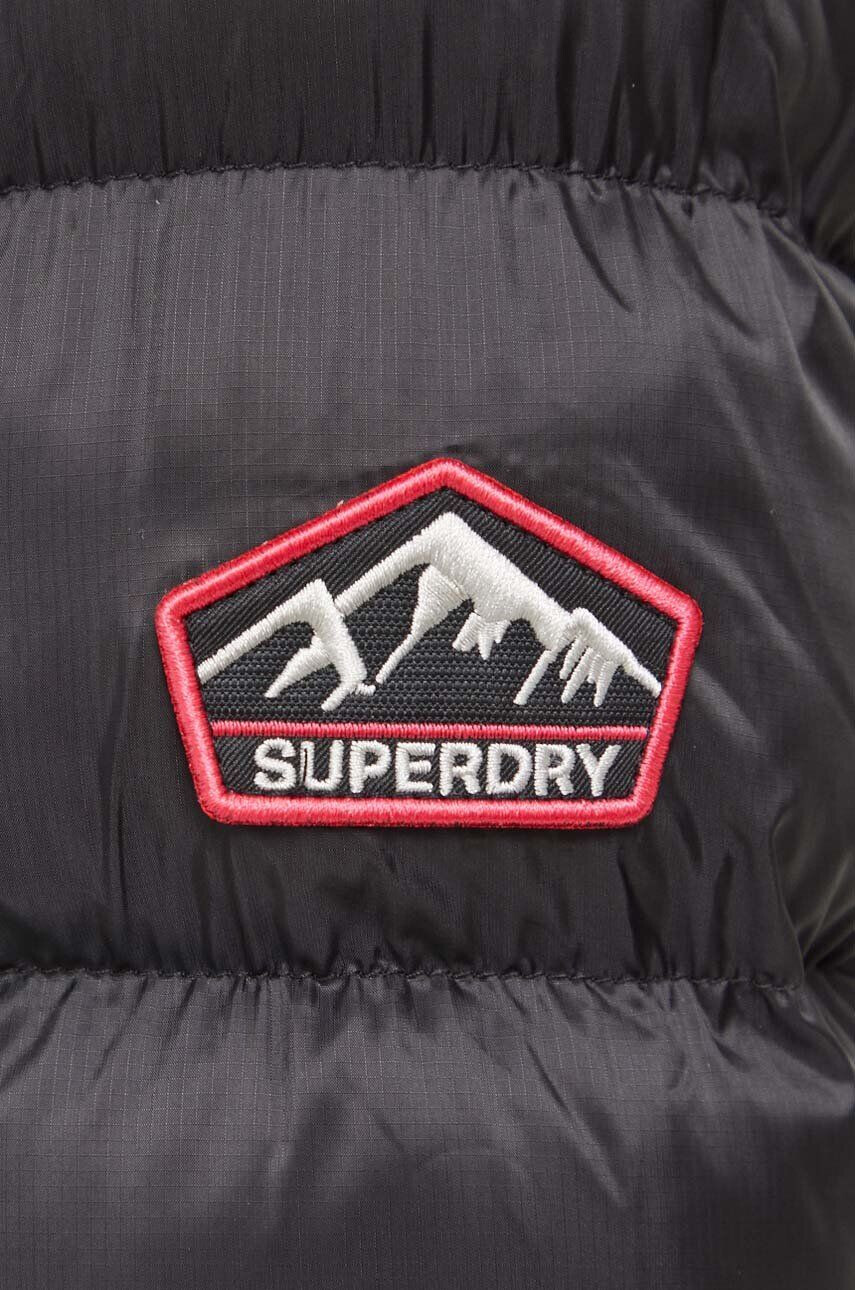 Superdry geaca femei culoarea negru de tranzitie - Pled.ro