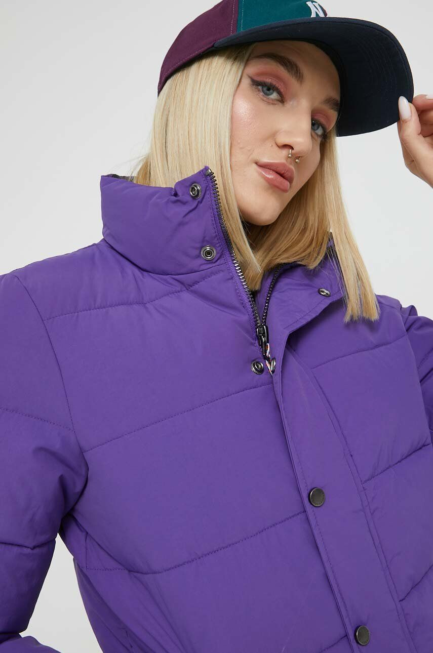 Superdry geaca femei culoarea violet de iarna - Pled.ro