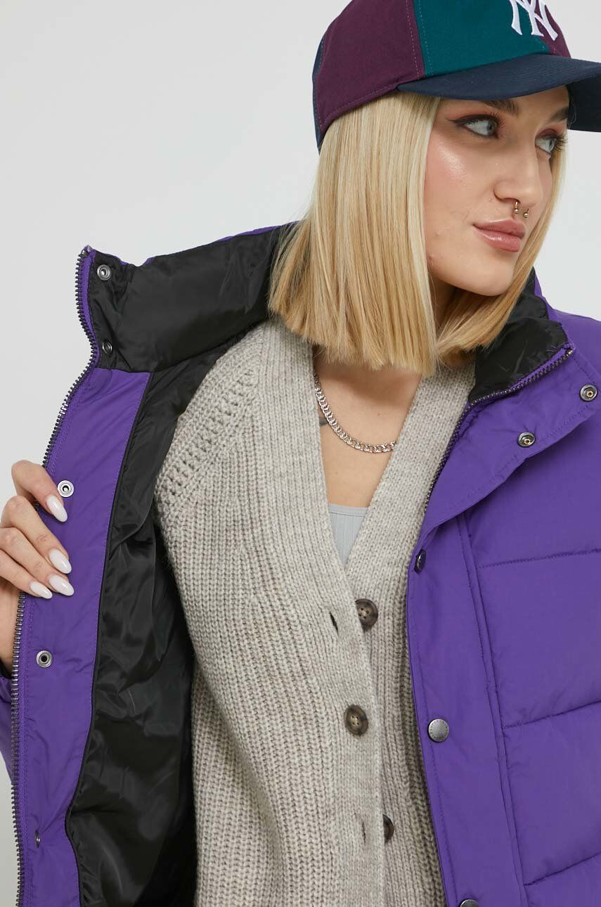 Superdry geaca femei culoarea violet de iarna - Pled.ro