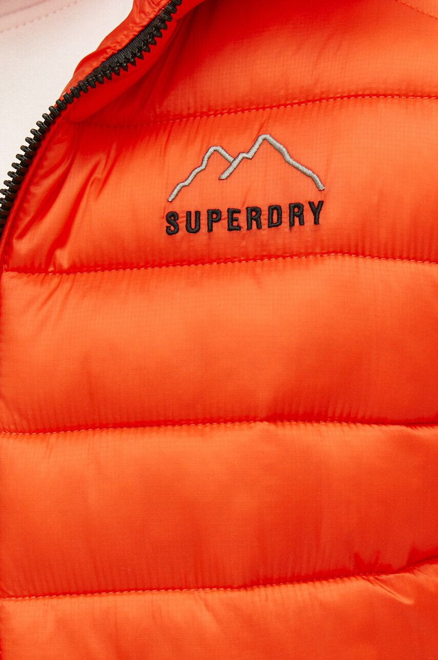 Superdry geaca barbati culoarea portocaliu de iarna - Pled.ro