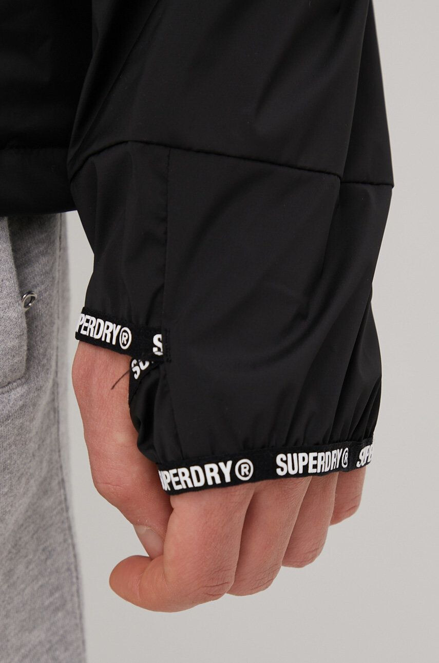 Superdry geaca barbati culoarea negru de tranzitie - Pled.ro