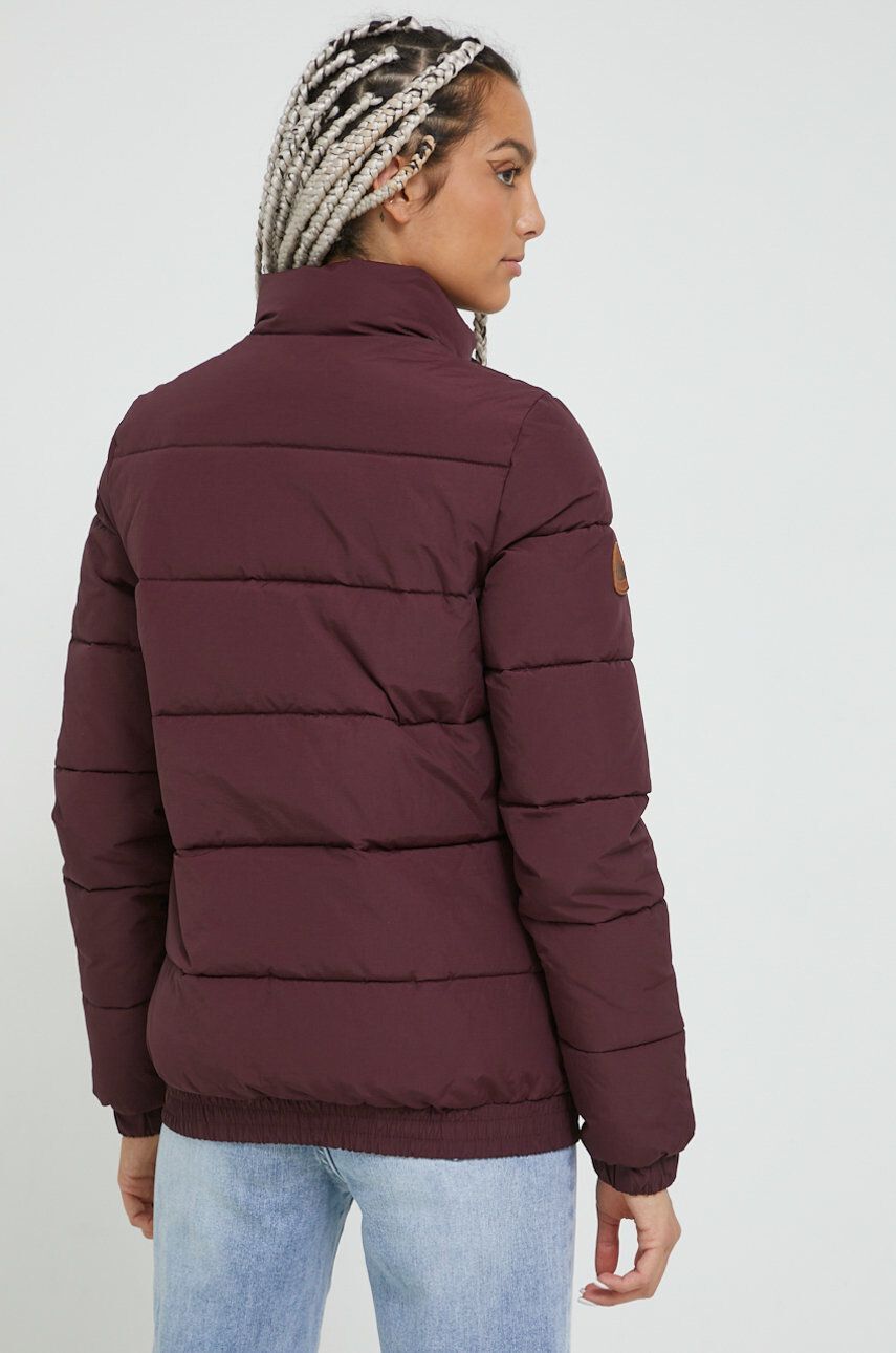 Superdry geaca femei culoarea bordo de iarna - Pled.ro