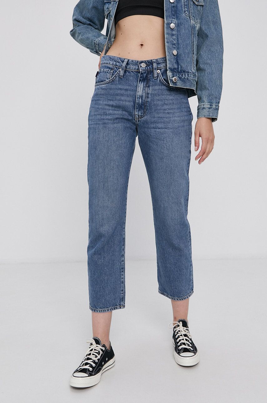 Superdry jeansi femei high waist - Pled.ro