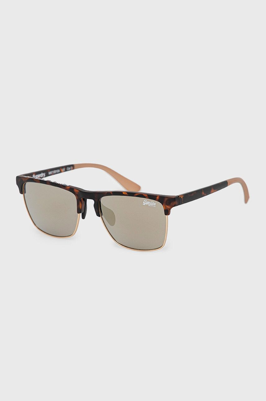 Superdry ochelari de soare barbati culoarea maro - Pled.ro