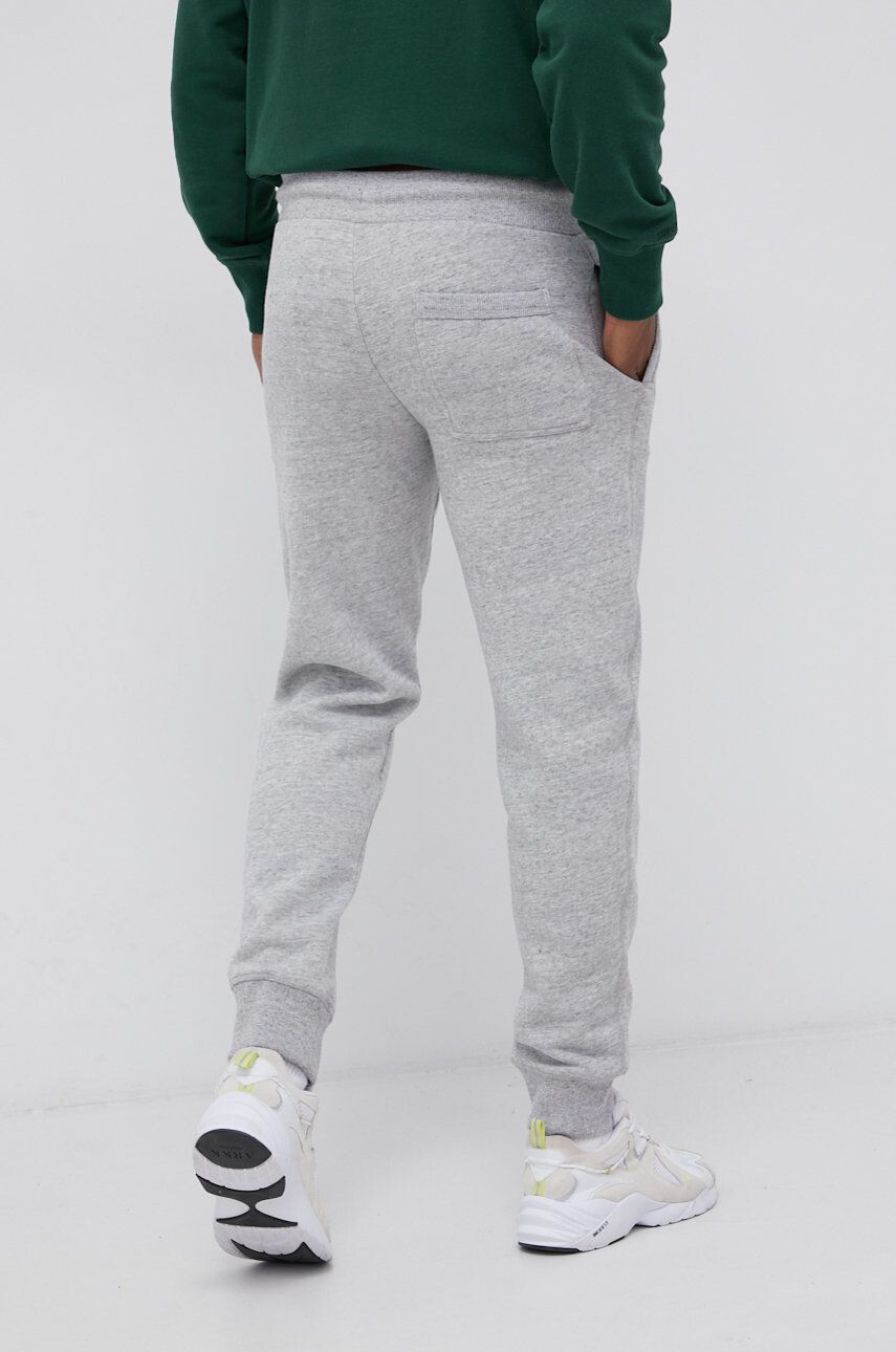 Superdry Pantaloni bărbați culoarea gri material neted - Pled.ro