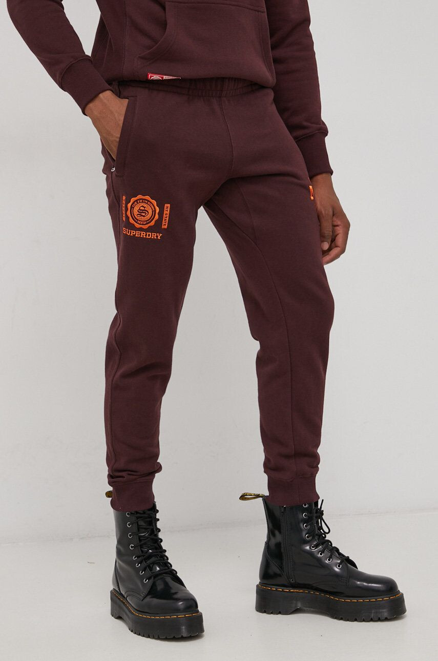 Superdry pantaloni de bumbac - Pled.ro