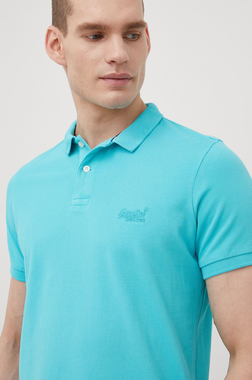 Superdry polo de bumbac - Pled.ro