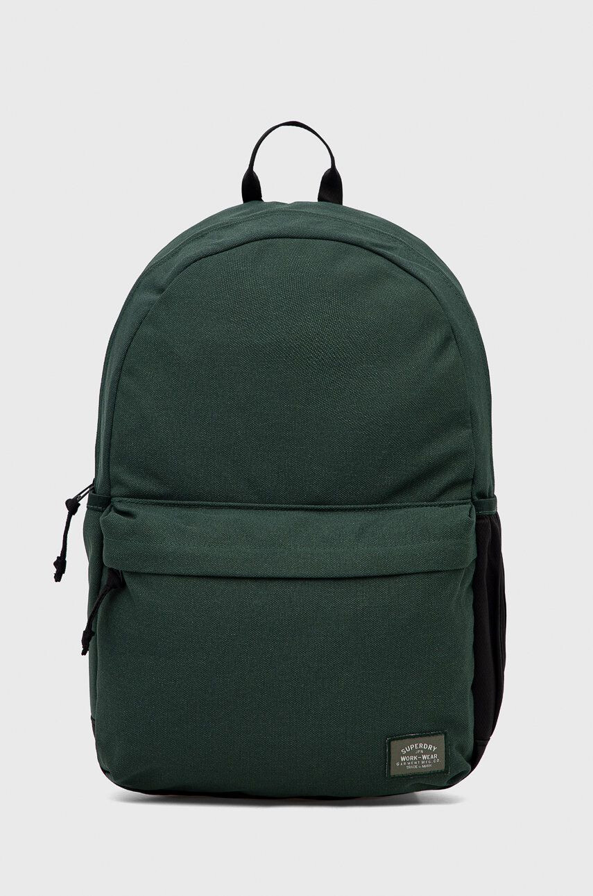 Superdry Rucsac bărbați culoarea verde mare material neted - Pled.ro