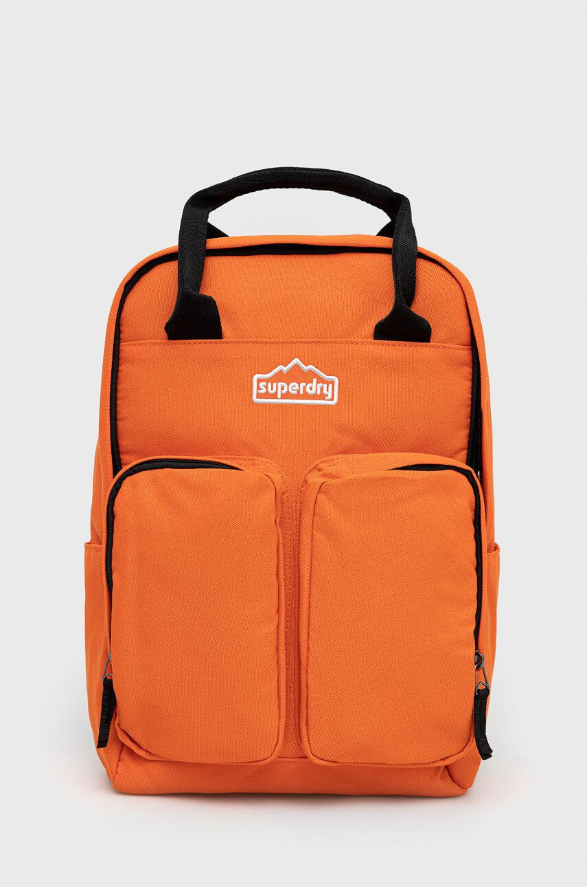 Superdry rucsac femei culoarea portocaliu mare neted - Pled.ro