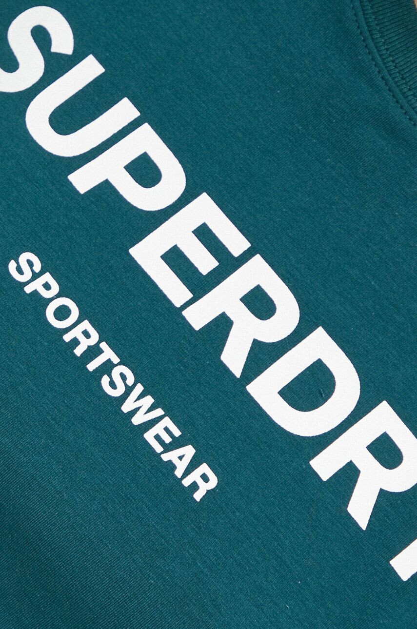 Superdry tricou femei culoarea verde - Pled.ro