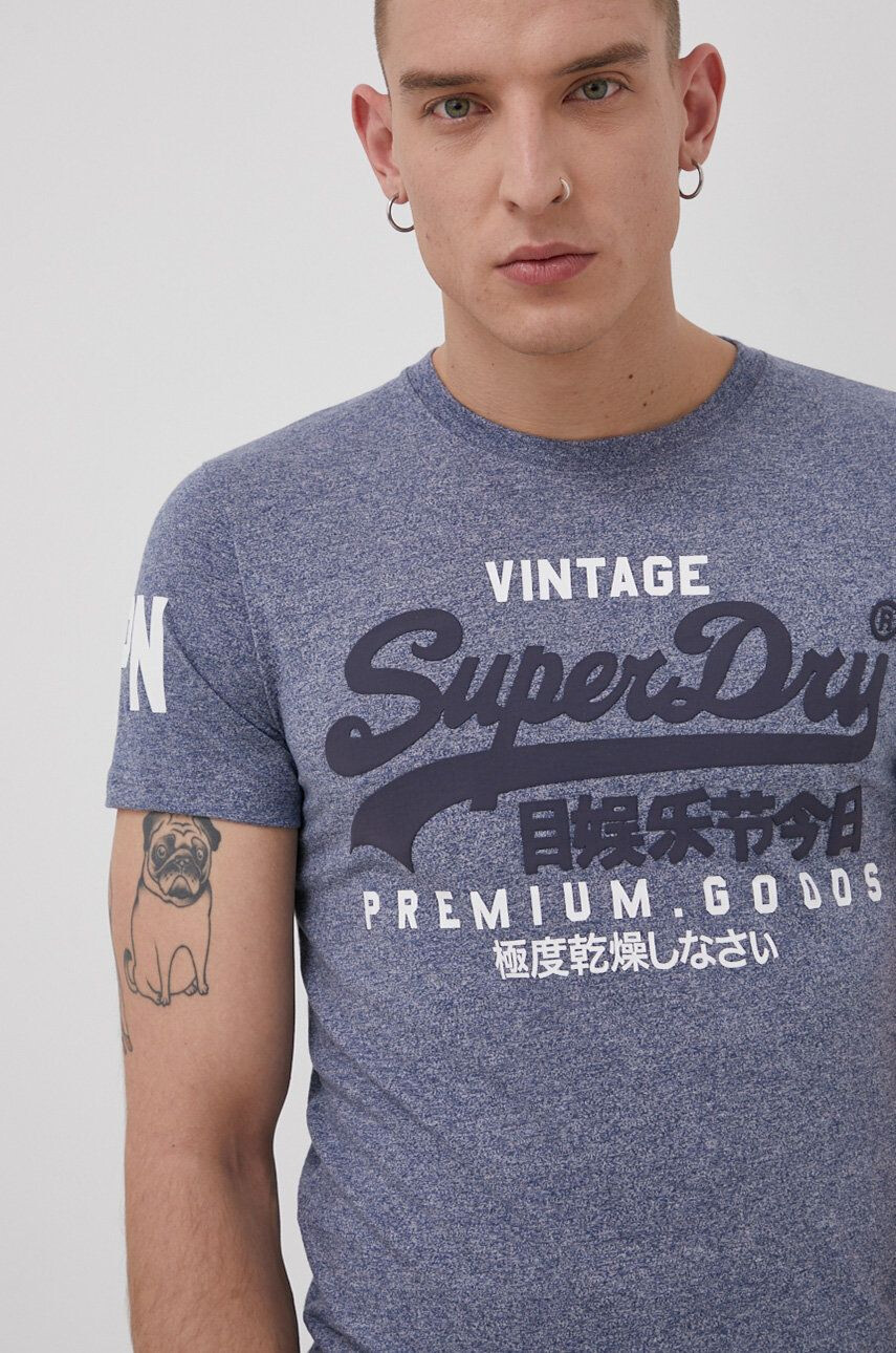 Superdry tricou femei culoarea negru - Pled.ro