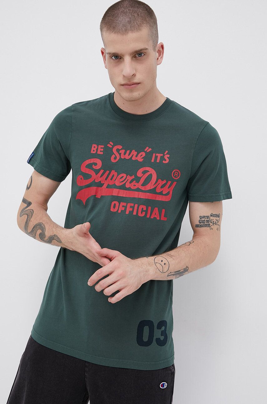 Superdry Tricou din bumbac - Pled.ro