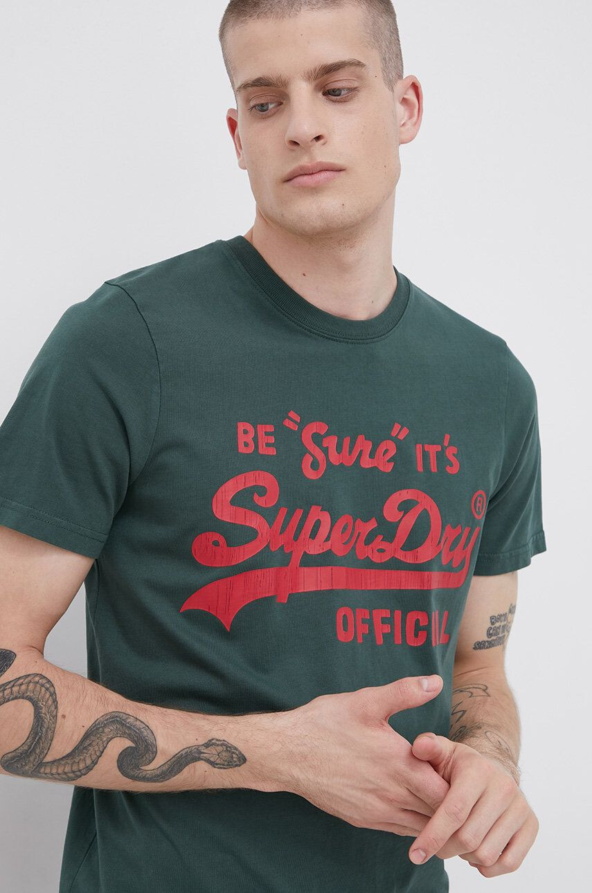 Superdry Tricou din bumbac - Pled.ro