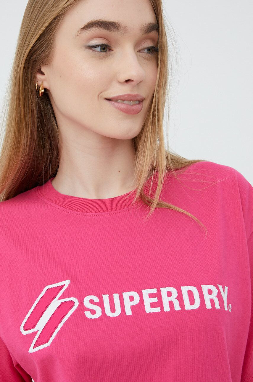 Superdry tricou din bumbac - Pled.ro