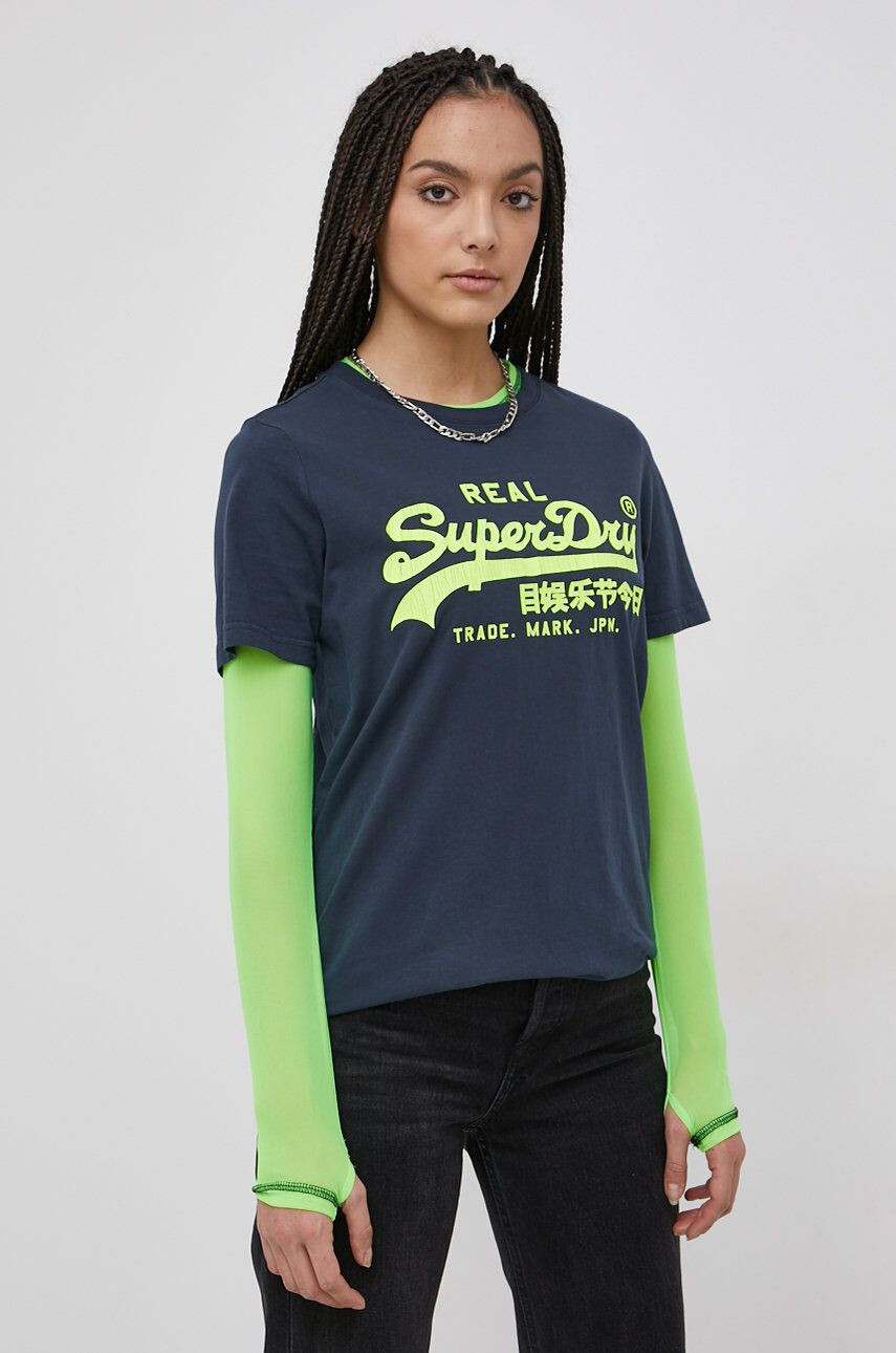 Superdry Tricou din bumbac - Pled.ro