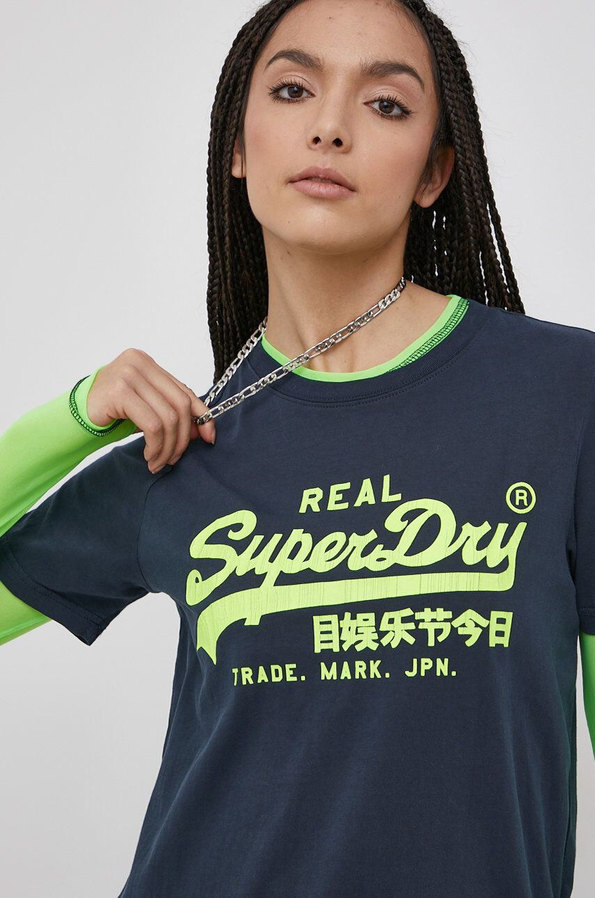 Superdry Tricou din bumbac - Pled.ro