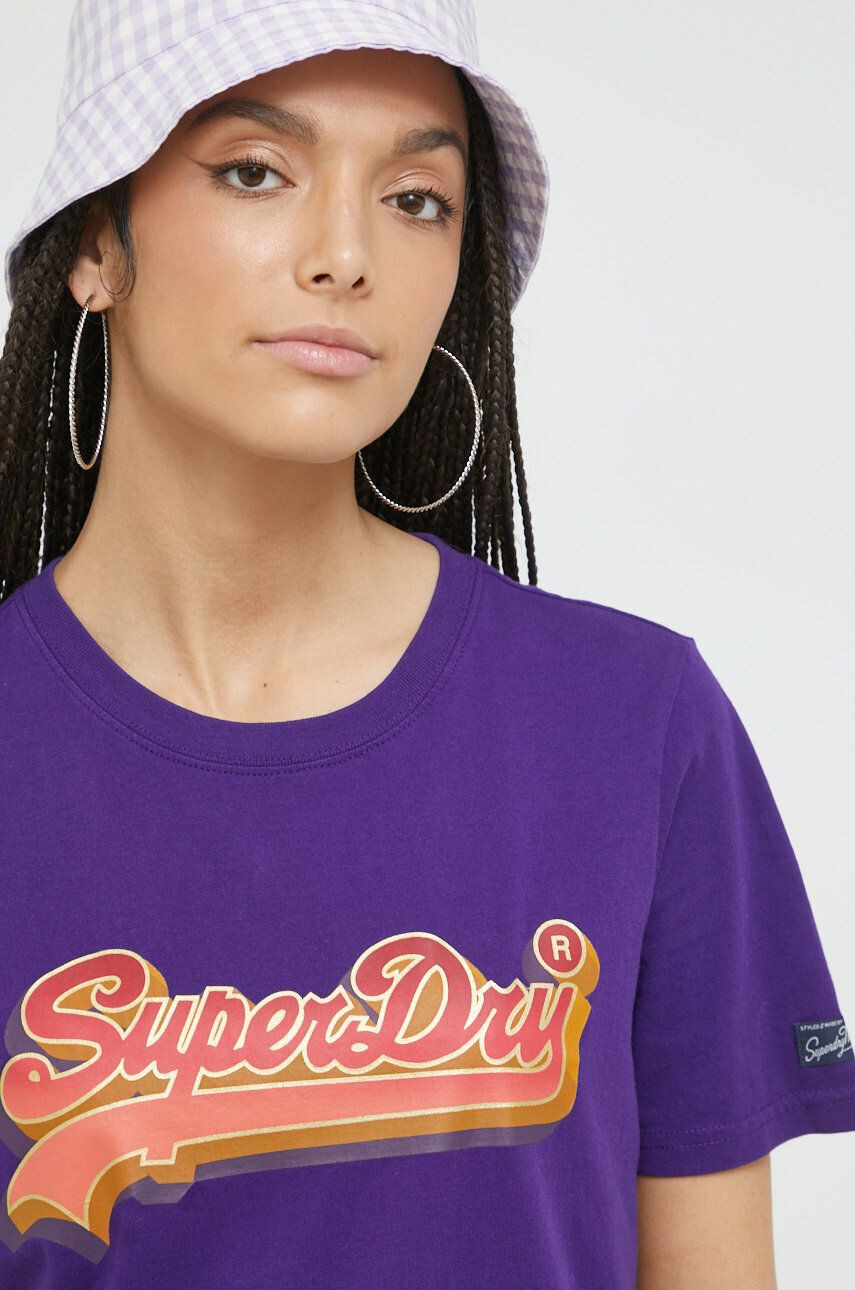 Superdry tricou din bumbac - Pled.ro