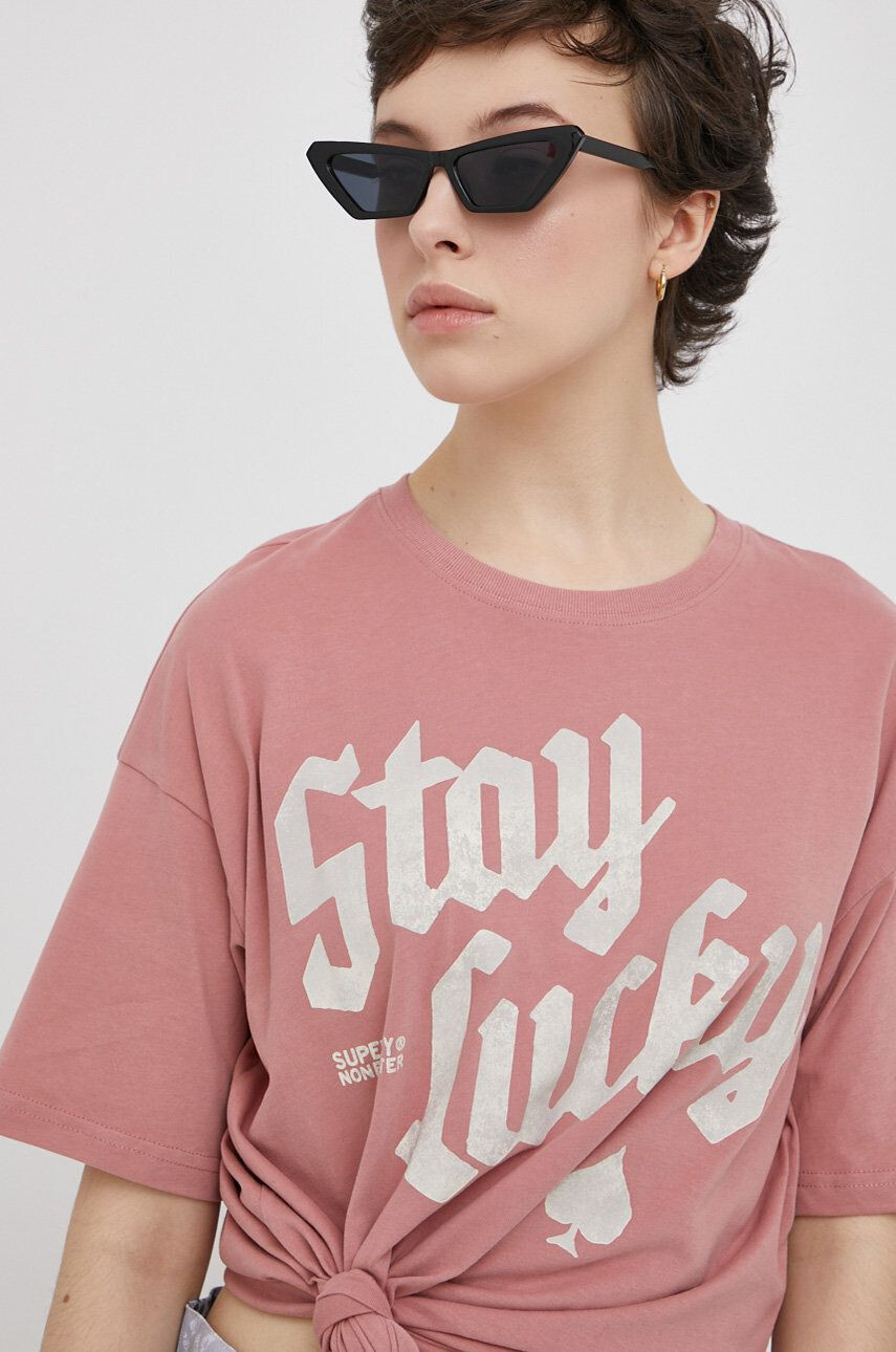 Superdry Tricou din bumbac - Pled.ro