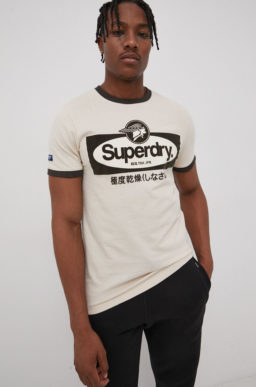 Superdry tricou din bumbac - Pled.ro