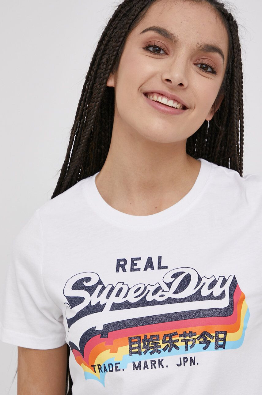 Superdry Tricou din bumbac - Pled.ro