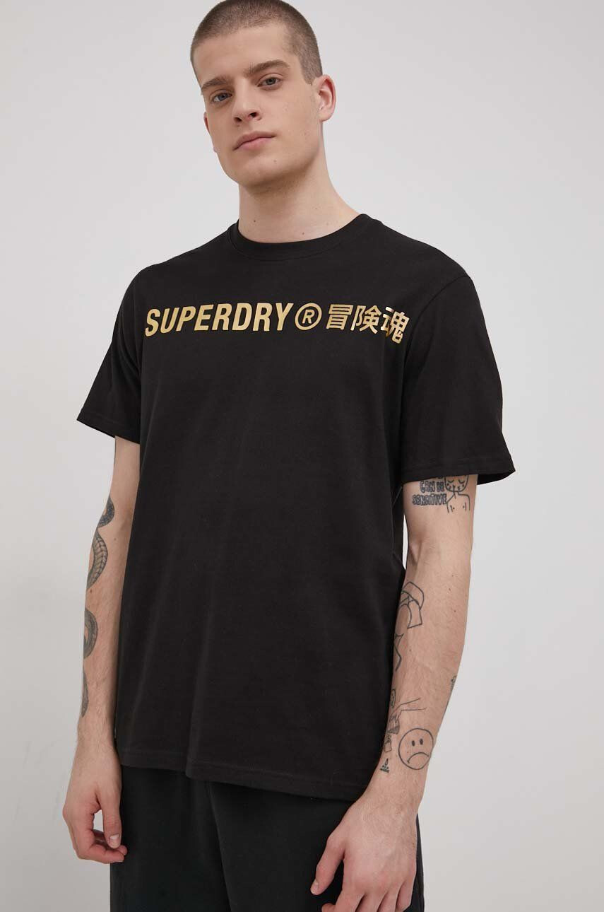 Superdry tricou din bumbac - Pled.ro