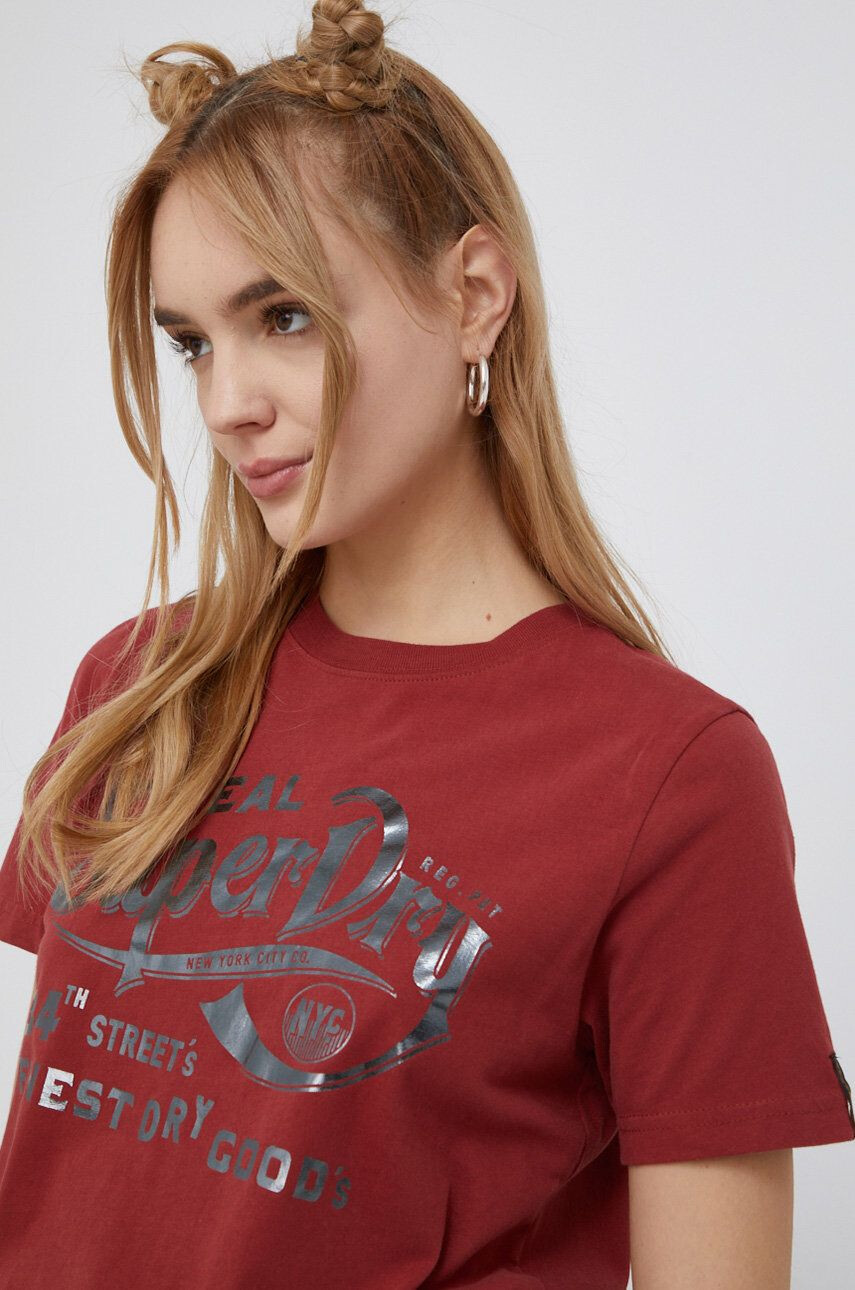 Superdry Tricou din bumbac - Pled.ro