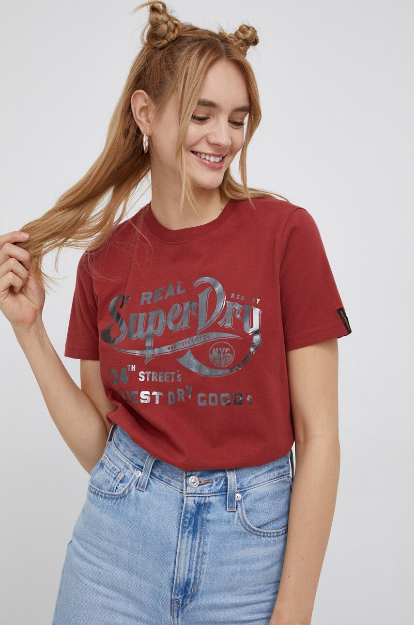 Superdry Tricou din bumbac - Pled.ro