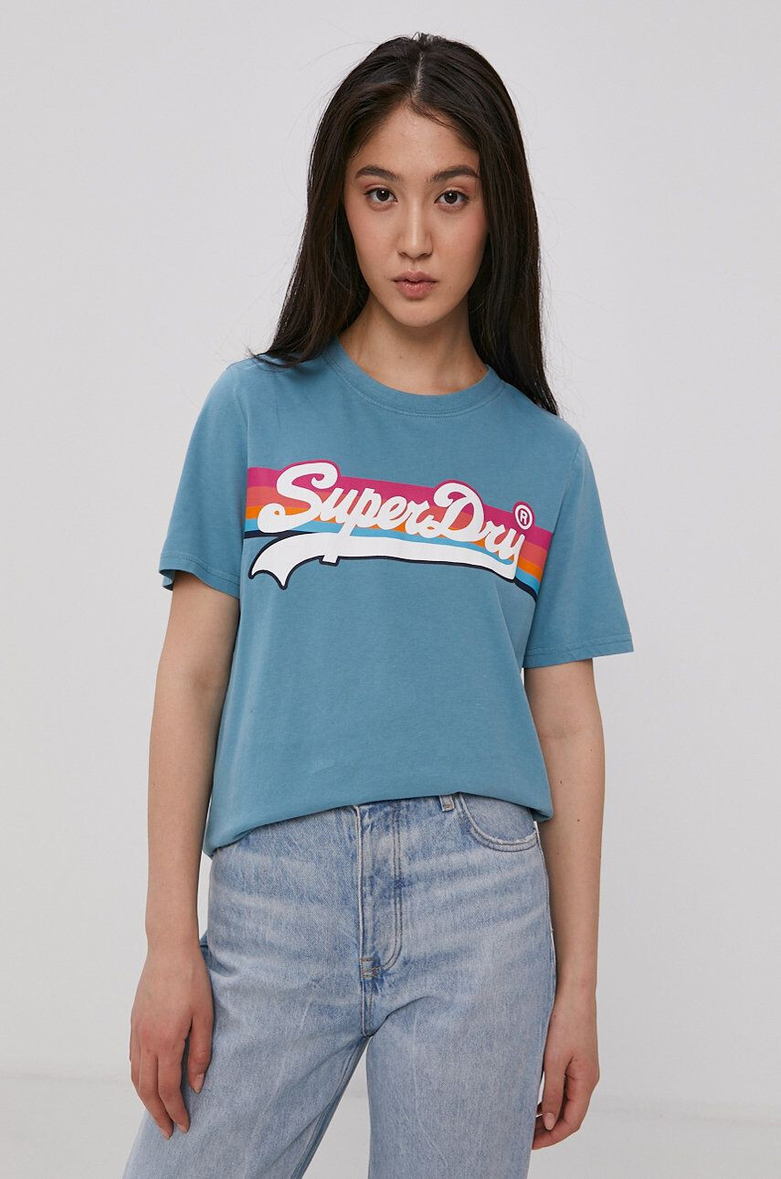 Superdry Tricou din bumbac - Pled.ro