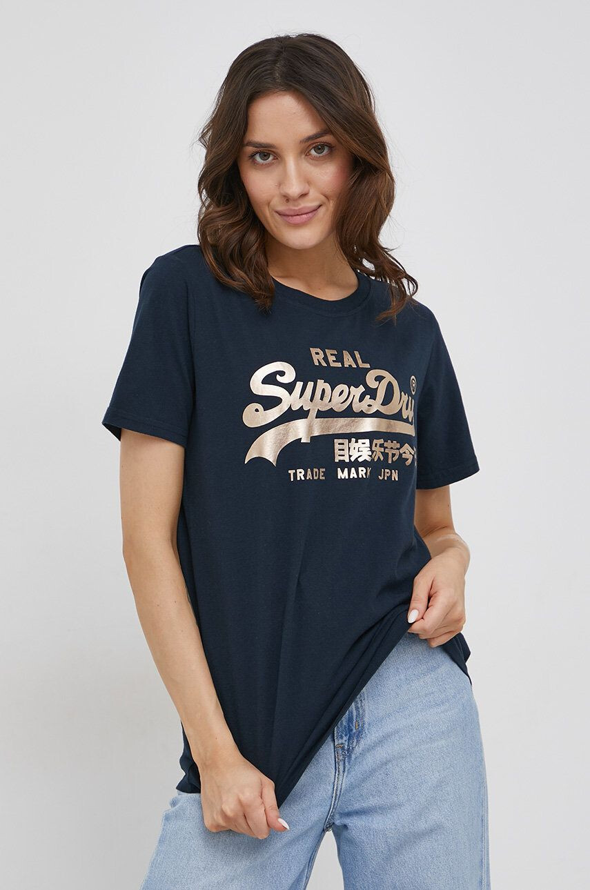 Superdry Tricou din bumbac - Pled.ro