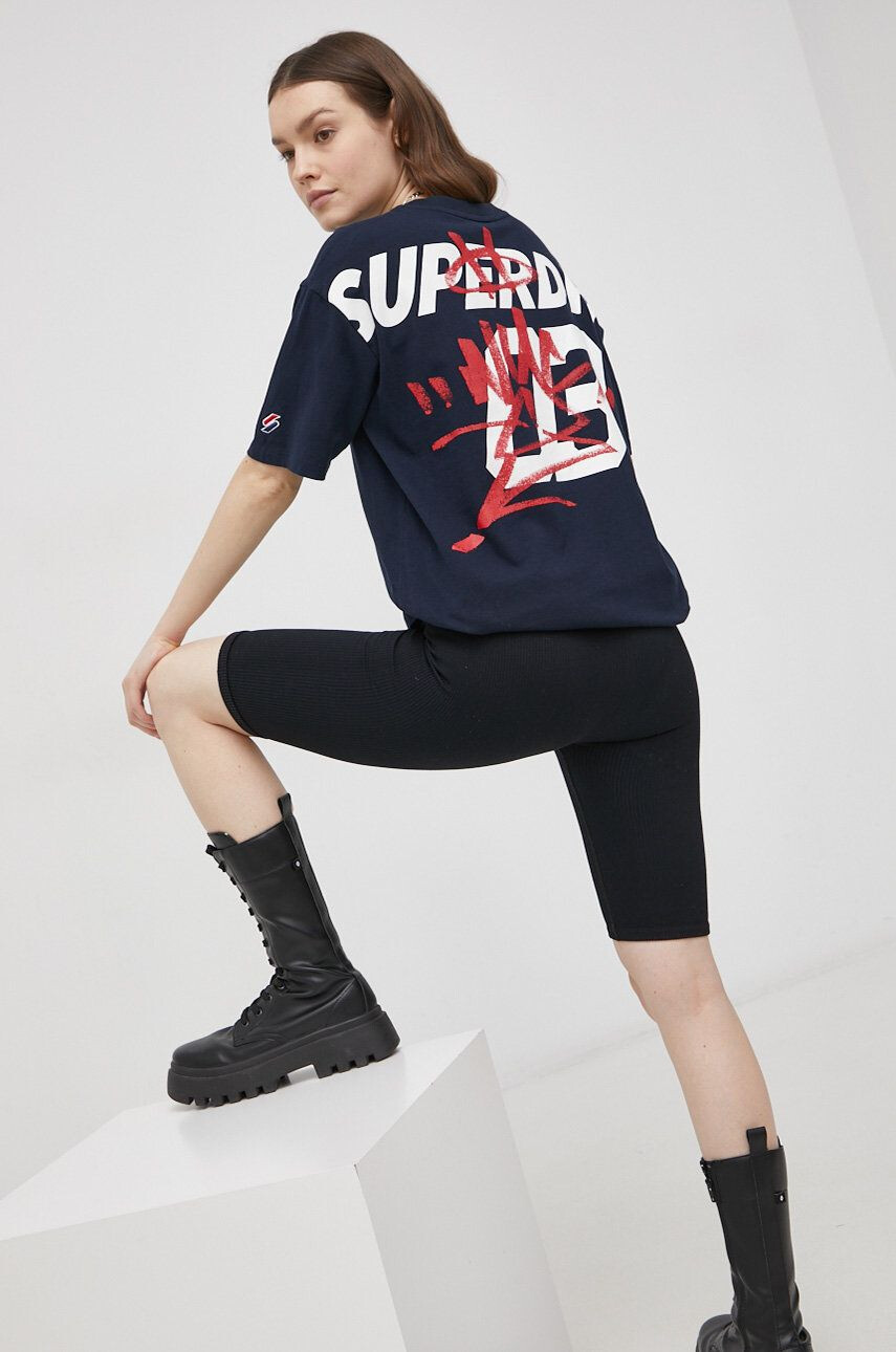 Superdry Tricou din bumbac - Pled.ro