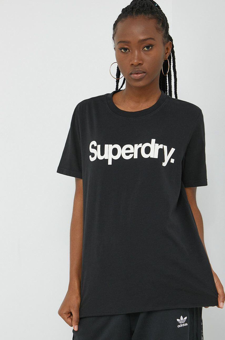 Superdry tricou din bumbac - Pled.ro