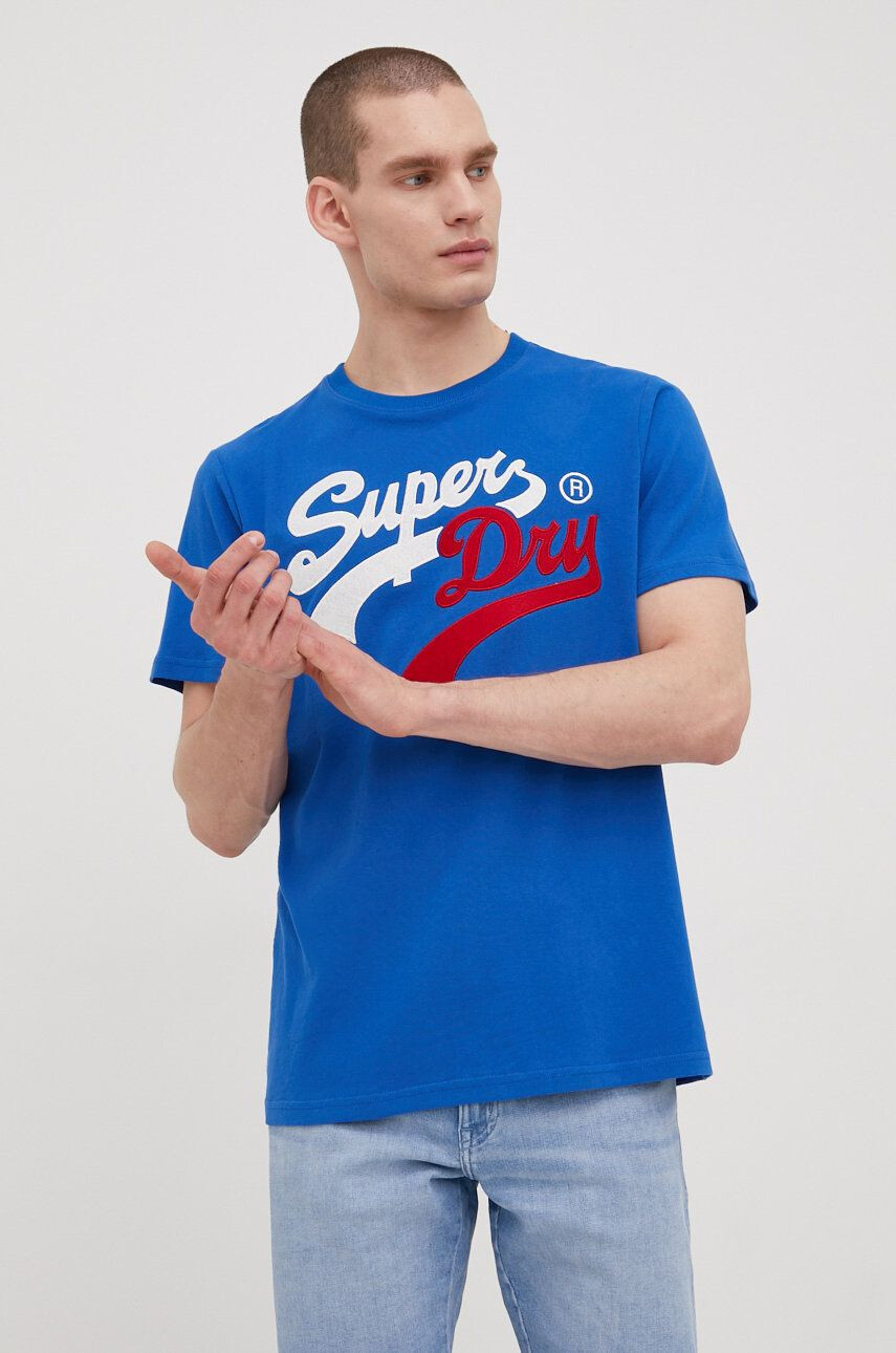 Superdry tricou din bumbac - Pled.ro