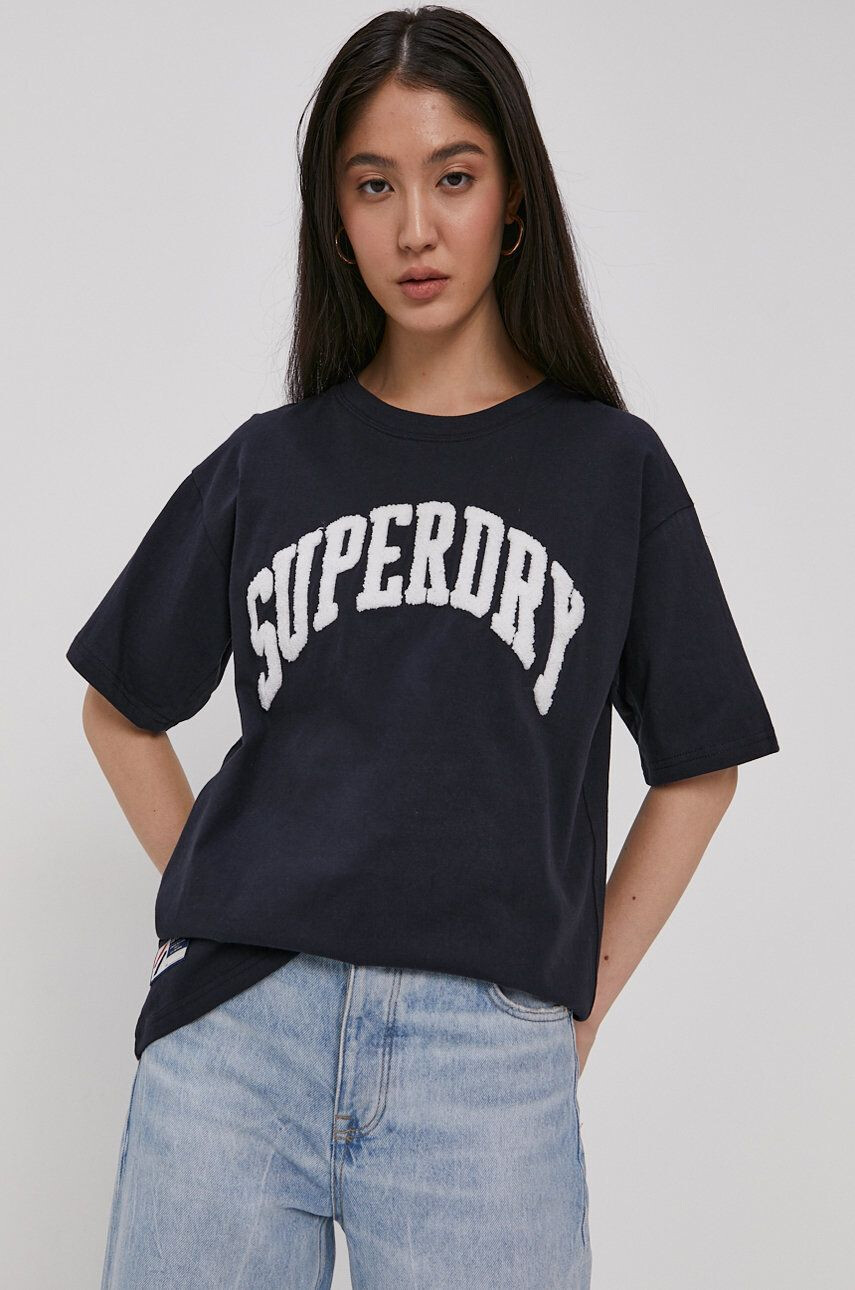 Superdry tricou din bumbac - Pled.ro