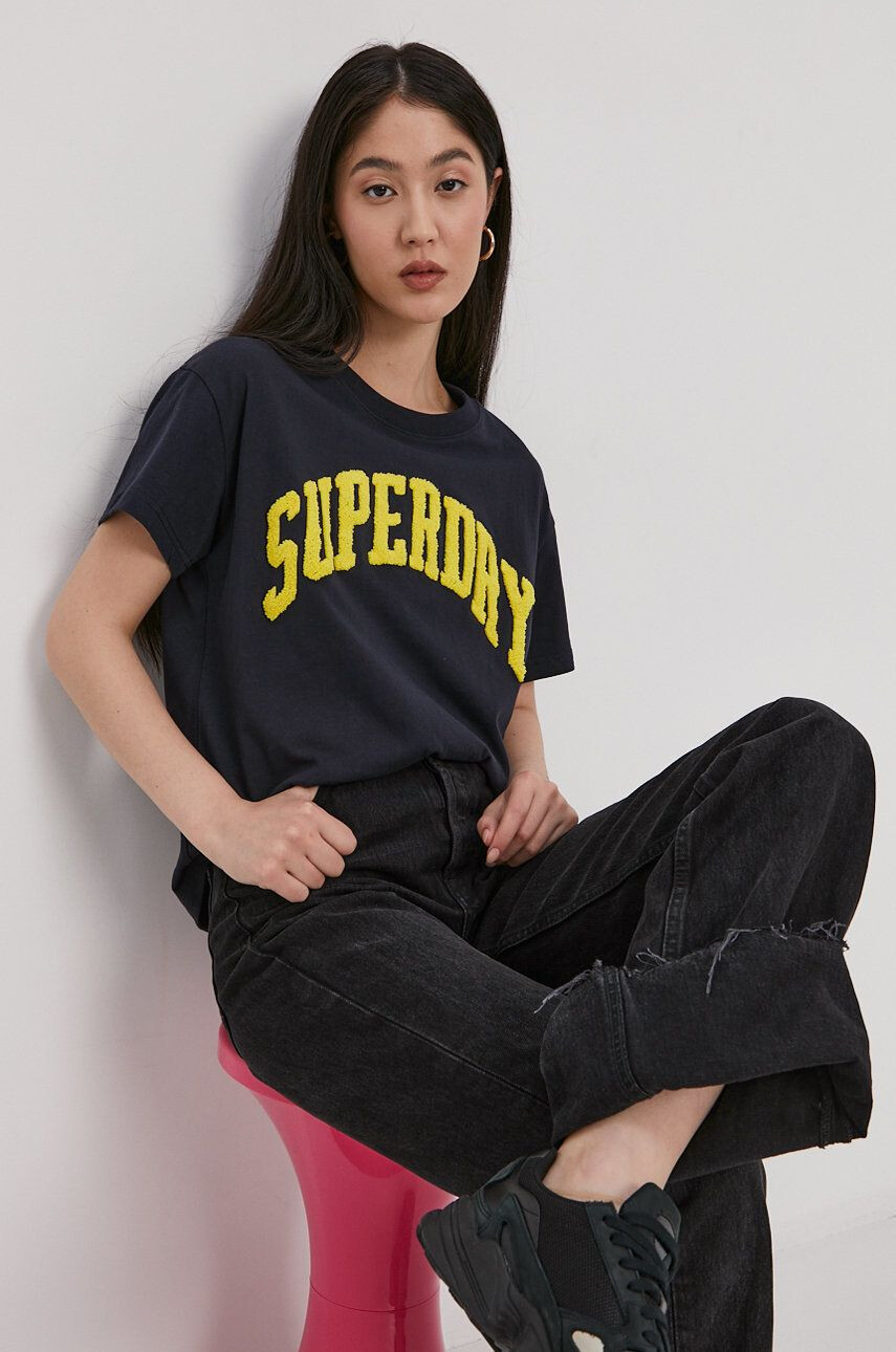 Superdry Tricou din bumbac - Pled.ro