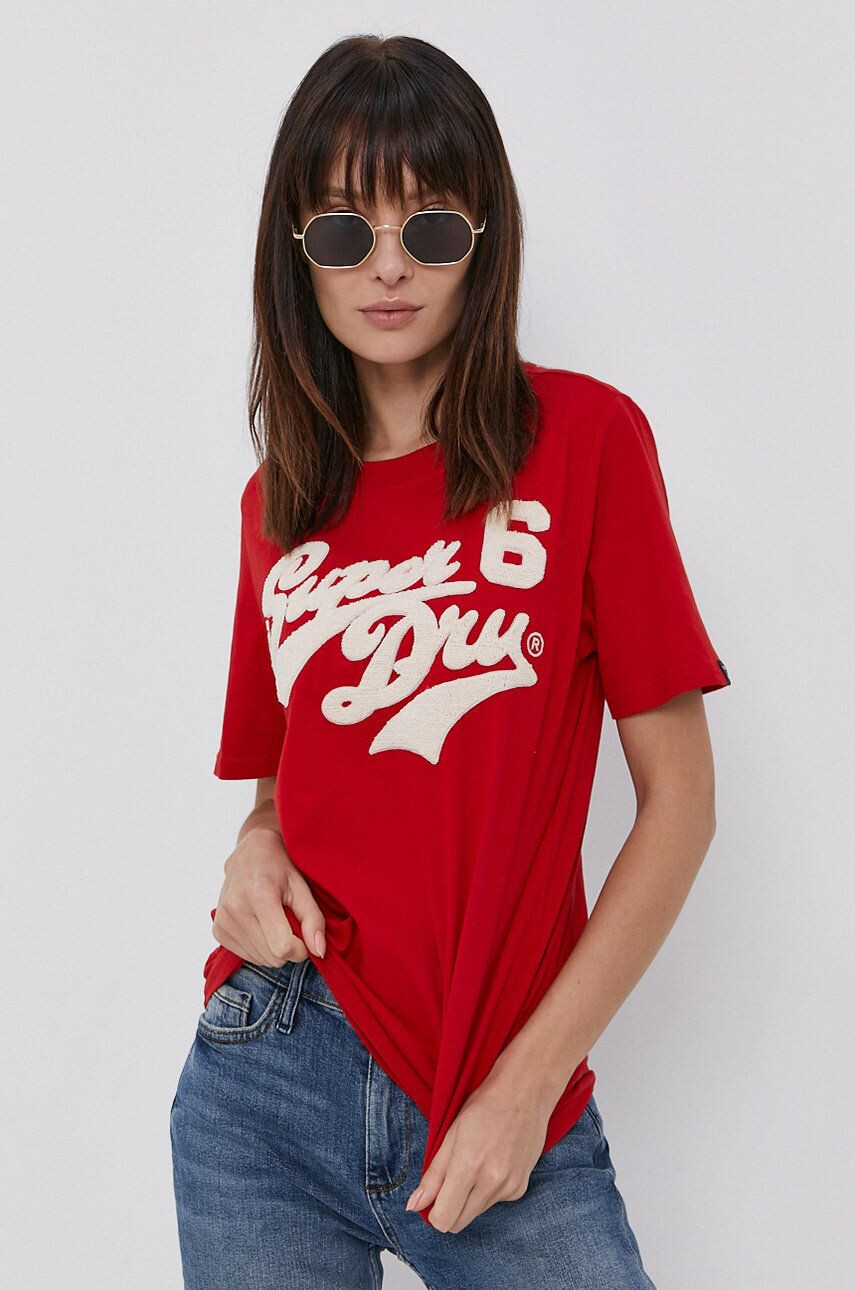 Superdry Tricou din bumbac - Pled.ro